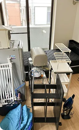 お片付けヘルパーズの不用品回収作業事例2：作業前